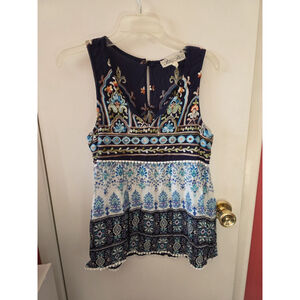 Penelope Project Women's Embroidered Sleeveless Top Size Small